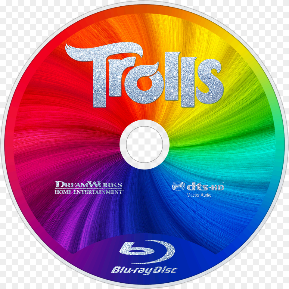 Trolls Bluray, Disk, Dvd Free Png