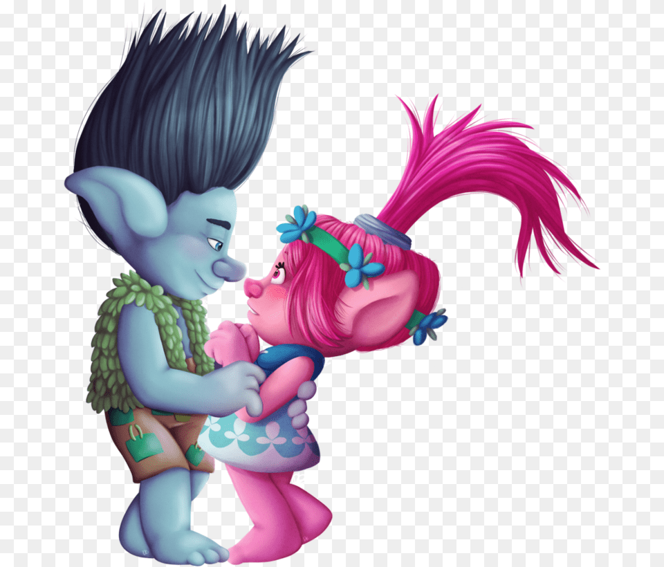 Trolls Branch And Poppy, Book, Comics, Publication, Art Free Transparent Png