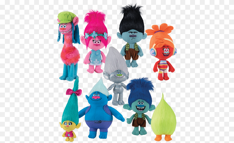 Trolls Cartoon, Plush, Toy, Baby, Person Free Transparent Png