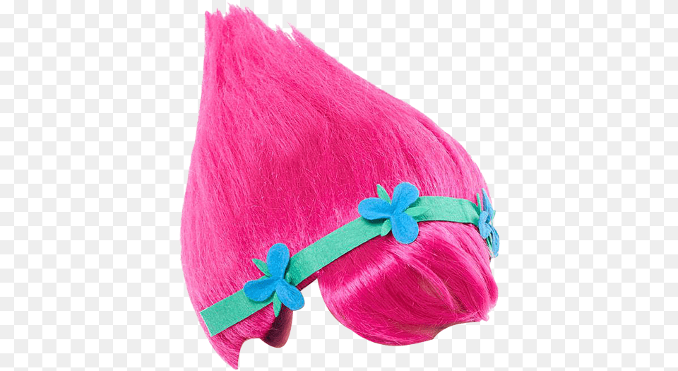 Trolls Hair Pink Wig Dress Up, Clothing, Hat, Flower, Petal Free Png Download