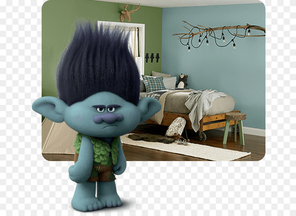 Trolls In Branch39s Bunker, Home Decor, Furniture, Person, Baby Free Png