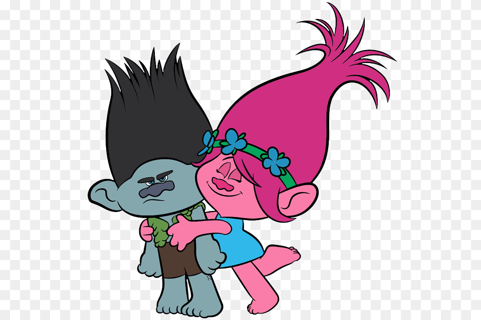 Trolls Movie Poppy Clip Art, Cartoon, Baby, Person, Face Free Png Download