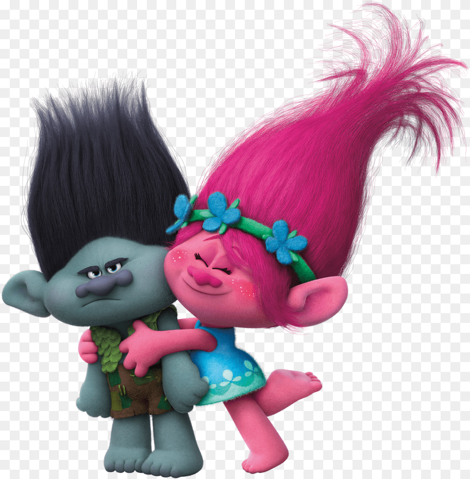 Trolls Poppy And Branch, Doll, Toy, Baby, Person Free Png Download