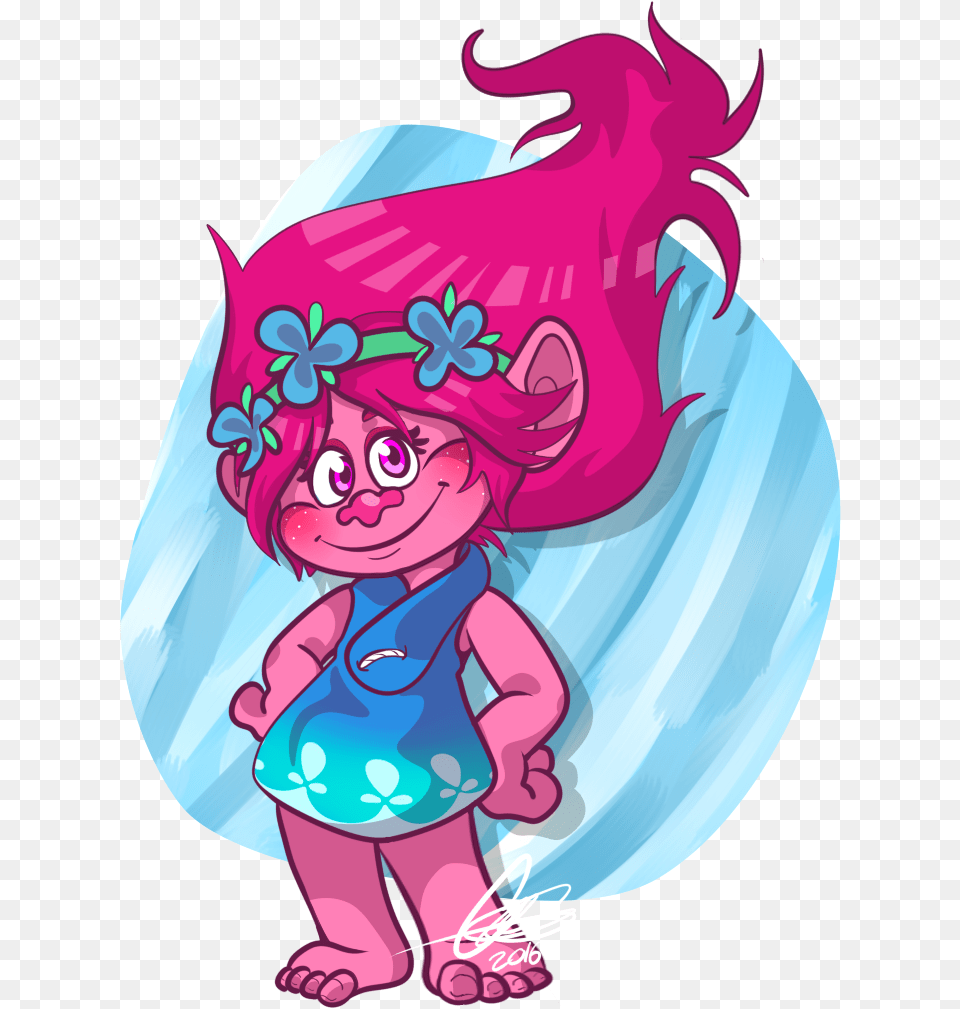 Trolls Poppy By Embercl Trolls Art, Book, Comics, Publication, Graphics Free Transparent Png