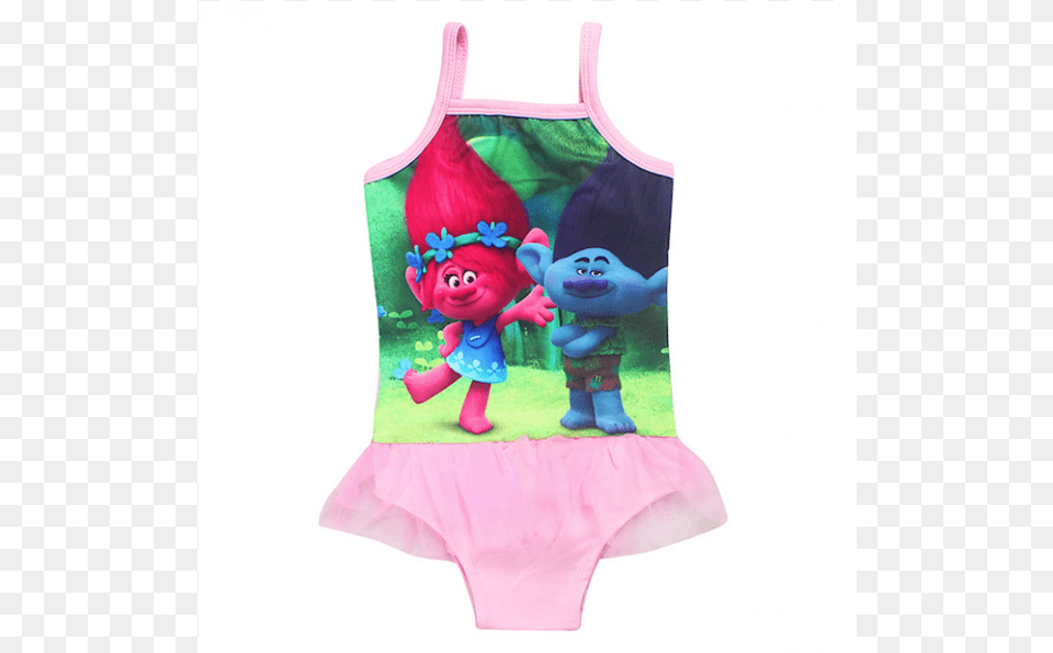 Trolls Princess Poppy Girls Swimsuit Swimming Cap Hat, Doll, Toy, Clothing, Underwear Png