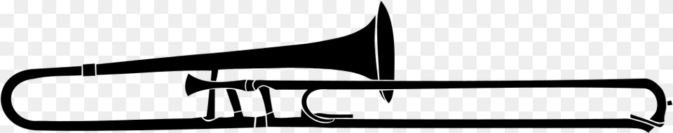 Trombone, Gray Png