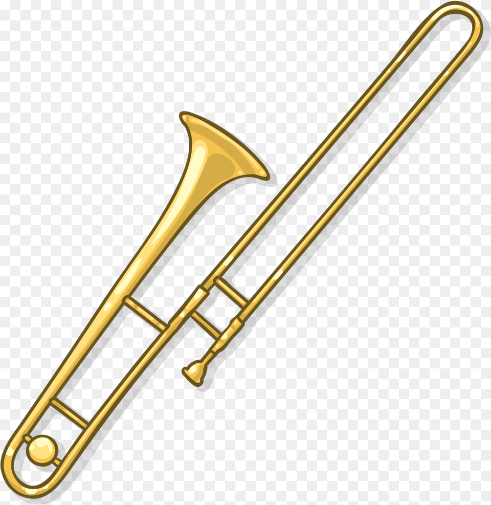 Trombone Clipart Trumbone Types Of Trombone, Musical Instrument, Brass Section, Blade, Dagger Png Image