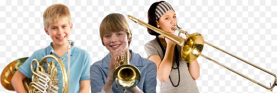 Trombone French Horntrumpet Lessons Irvine Academy Of Music Types Of Trombone, Boy, Male, Person, Child Png Image