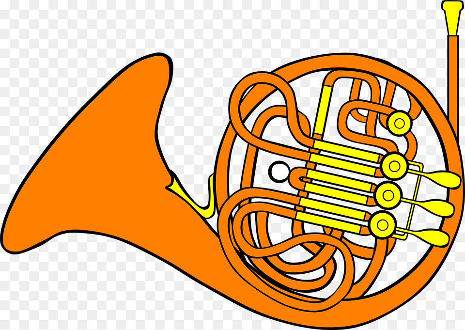 Trombone Horn Musical Instrument Brass Musician French Horn Clip Art, Brass Section, Musical Instrument, French Horn Free Transparent Png