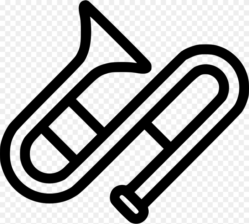 Trombone Trombone Icon, Musical Instrument, Brass Section, Horn, Device Free Transparent Png