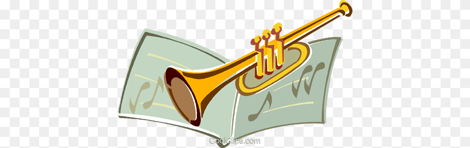 Trompeta Libres De Derechos Ilustraciones De Vectores Brass Instruments Clipart, Musical Instrument, Brass Section, Horn, Trumpet Png