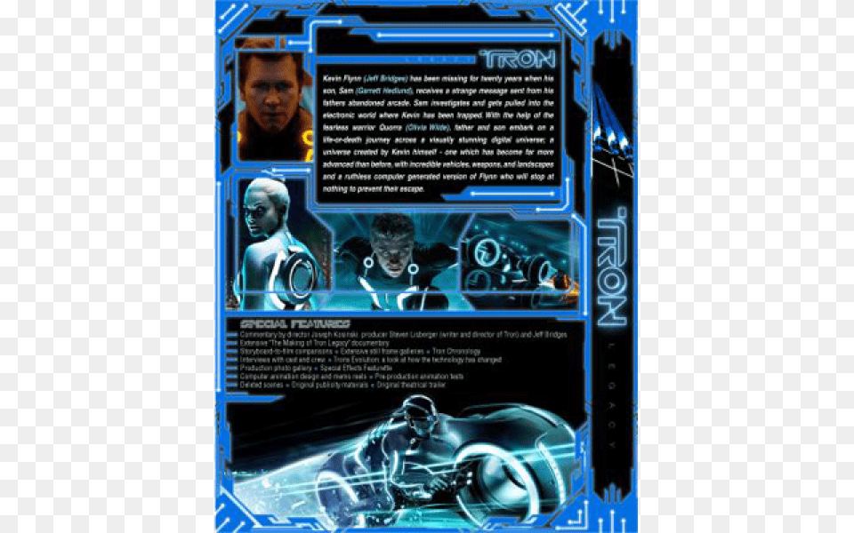 Tron Legacy, Advertisement, Poster, Adult, Person Free Png
