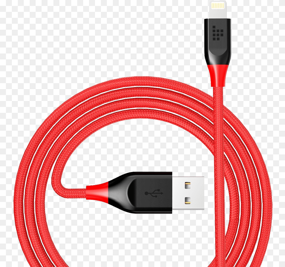 Tronsmart Braided Nylon Lightning Cable Red Red Nylon Braided Lightning Cable Free Png Download