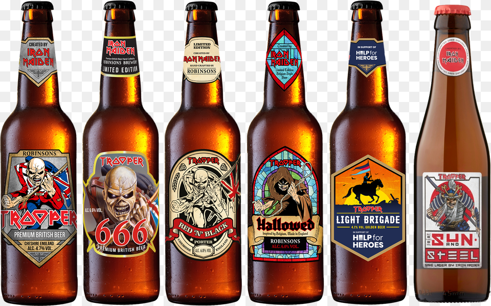 Trooper Collection Beers Trooper Beer Collection Box, Lager, Liquor, Bottle, Beverage Free Png