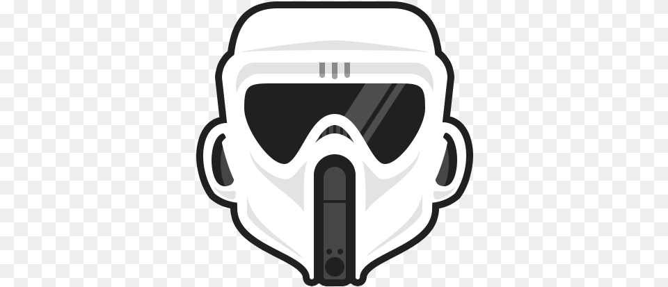 Trooper Scout Illustration Dailydoodle Sticker Stormtrooper Diving Mask, Accessories, Goggles, Gas Pump, Machine Free Png Download