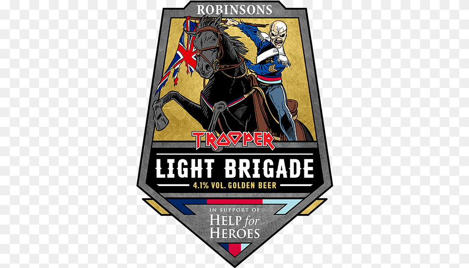 Trooper Trooper Light Brigade Beer, Book, Publication, Comics, Adult Free Png