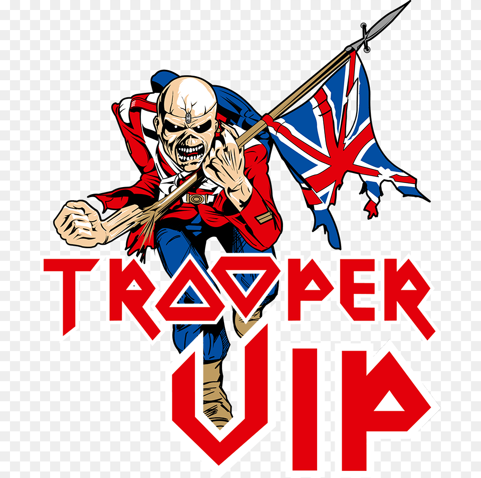 Trooper Vip Will Go Onsale To Iron Maiden Fan Club Iron Maiden Trooper, Book, Comics, Publication, Adult Free Png