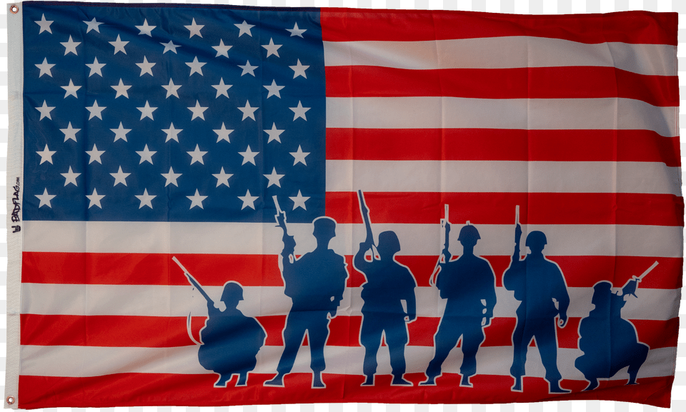 Troops American Flag Free Transparent Png