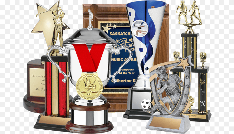 Trophies And Awards Trophy And Medals, Person, Man, Male, Adult Png