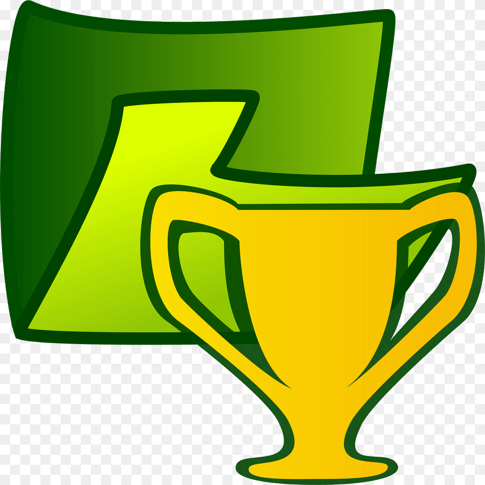 Trophy Clipart, Green Png Image