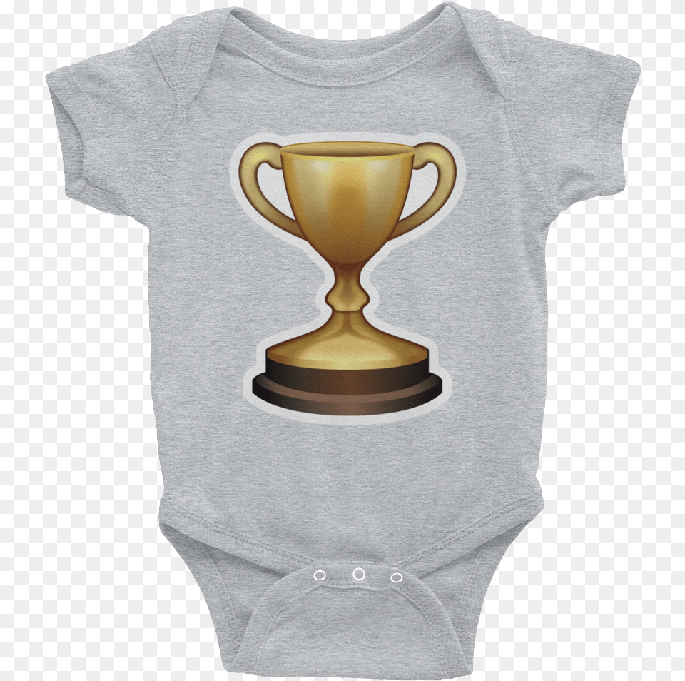 Trophy Emoji Rainbow Onesie For Baby, Clothing, T-shirt, Cup Free Png