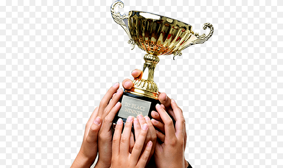 Trophy Trophy, Body Part, Finger, Hand, Person Png Image