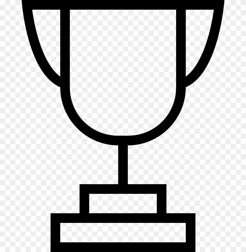 Trophy Stroke Symbol For Sports Winners Prizes Icon Free Png Download