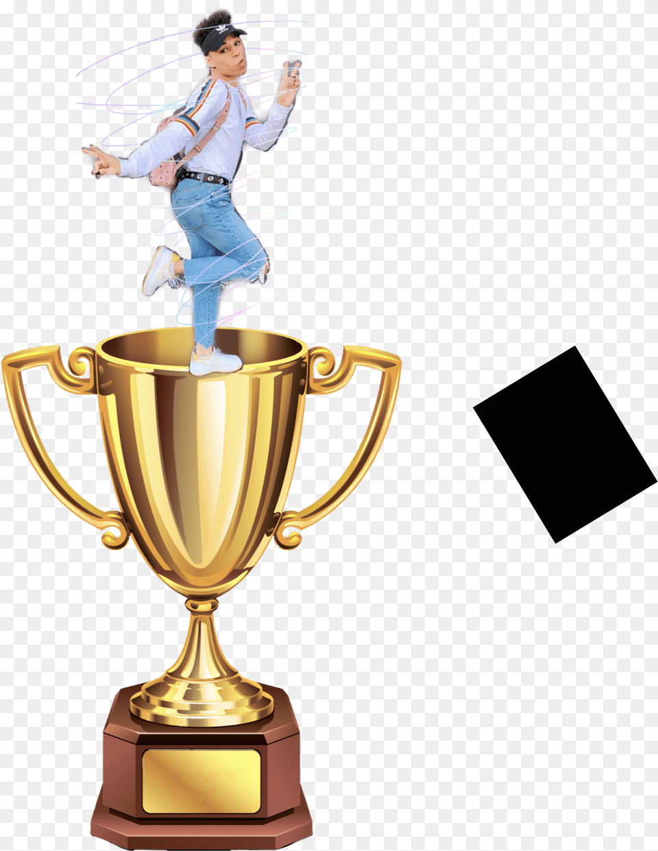 Trophy Trophy Transparent Background Cup, Adult, Female, Person, Woman Png