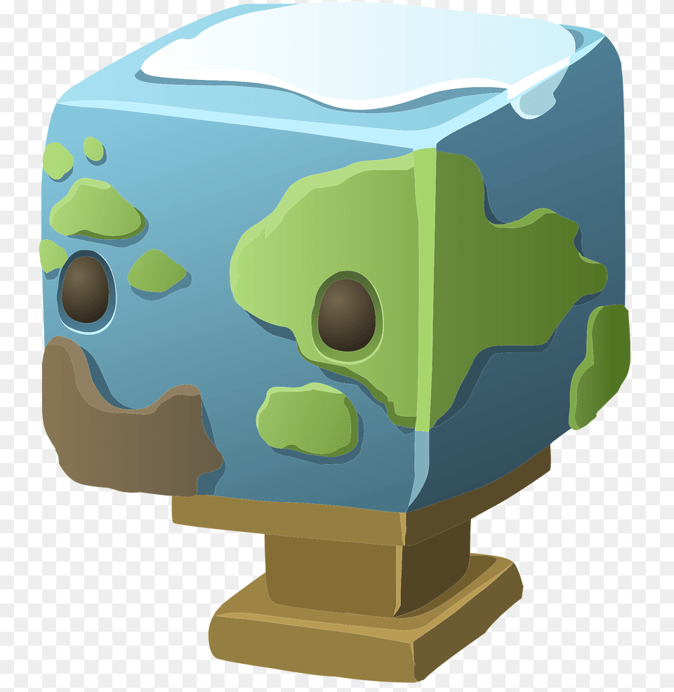 Trophy World Map Cubimal Clipart Free Png