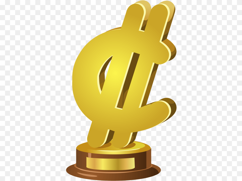 Trophysymboldollar Trophy, Gold Png Image