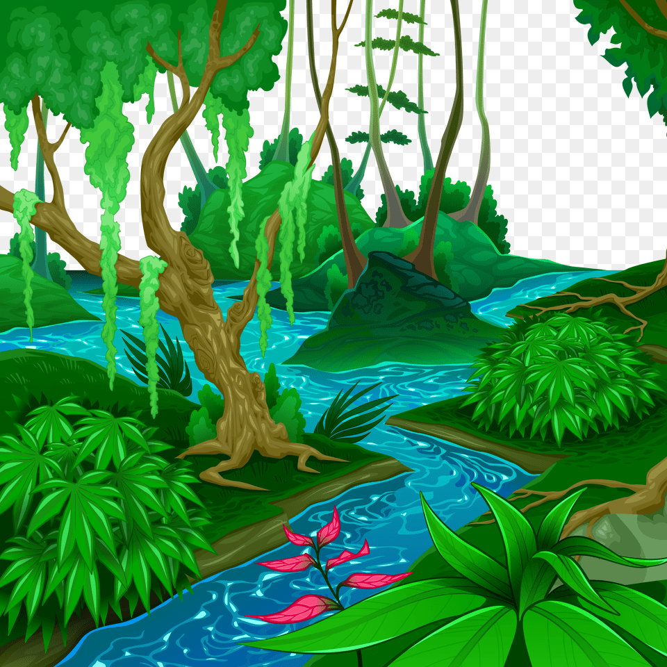 Tropical And Subtropical Moist Broadleaf Forests Tropical Dibujos De Bosques Tropicales, Green, Vegetation, Tree, Rainforest Png