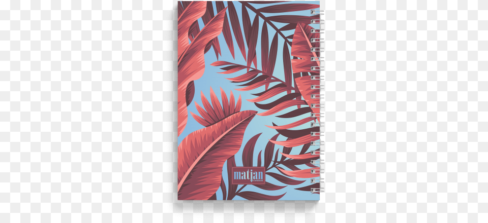 Tropical Banana Spiral Notebook Back Spiral, Art, Floral Design, Graphics, Pattern Png Image