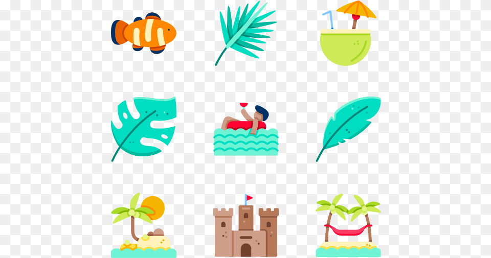 Tropical Beach Beach Transparent, Person, People, Animal, Fish Png
