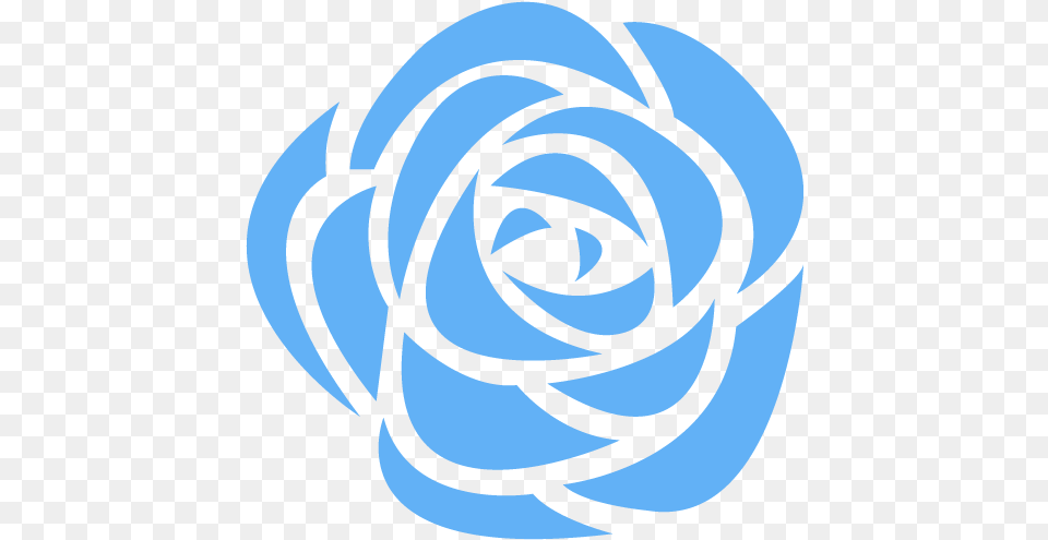 Tropical Blue Rose Icon Tropical Blue Flower Icons Blue Rose Logo, Knot, Person, Spiral Free Transparent Png