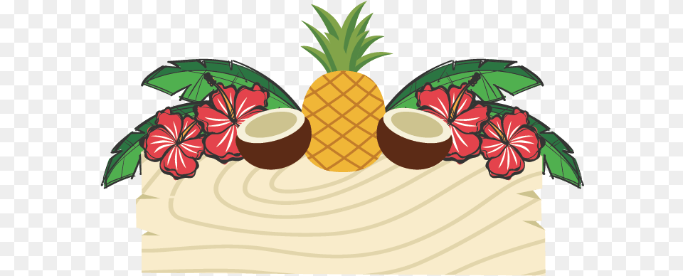 Tropical Coconut Pineapple Logo Generator Coconut And Pineapple Logo, Food, Fruit, Plant, Produce Png