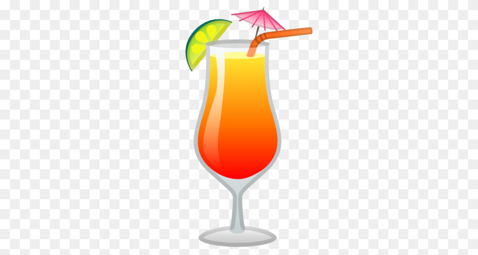 Tropical Drink Emoji, Alcohol, Beverage, Cocktail, Juice Png Image