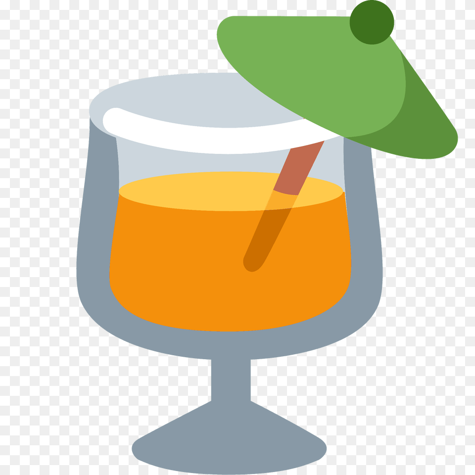 Tropical Drink Emoji Clipart, Beverage, Glass, Juice, Alcohol Free Png