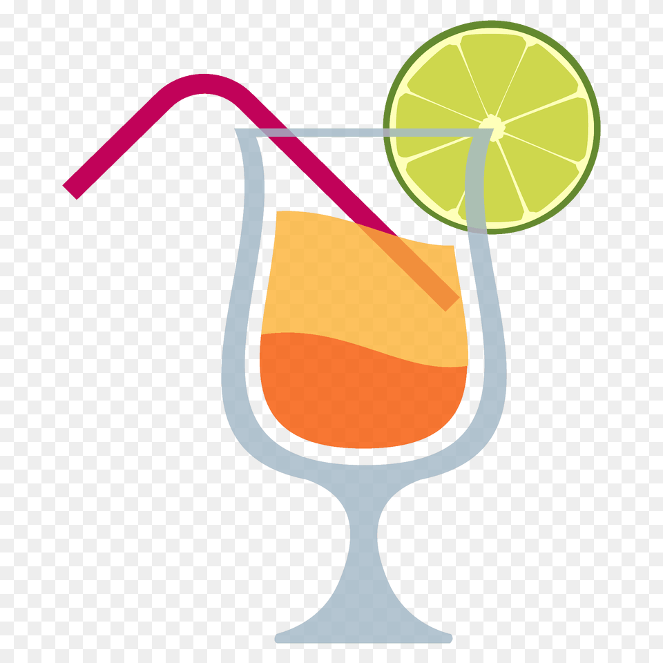 Tropical Drink Emoji Clipart, Glass, Alcohol, Beverage, Cocktail Free Png Download