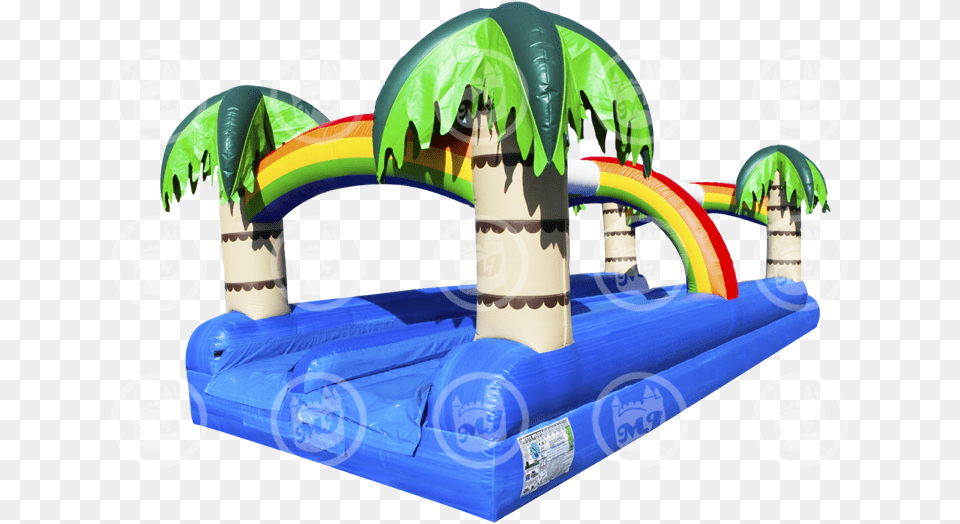 Tropical Dual Slip And Slide Water Slide, Inflatable, Play Area Free Png