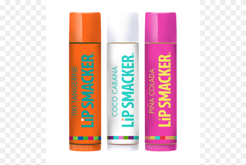 Tropical Fever Trio Lip Smacker Coco Cabana, Cosmetics, Lipstick, Bottle, Perfume Free Png Download