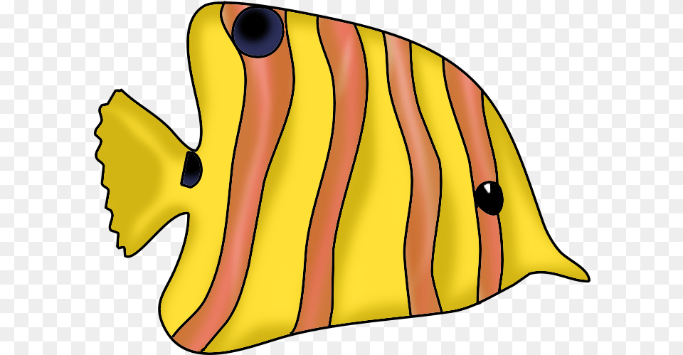 Tropical Fish Clip Art For Yellow And Orange Fish, Angelfish, Animal, Sea Life, Rock Beauty Free Png Download