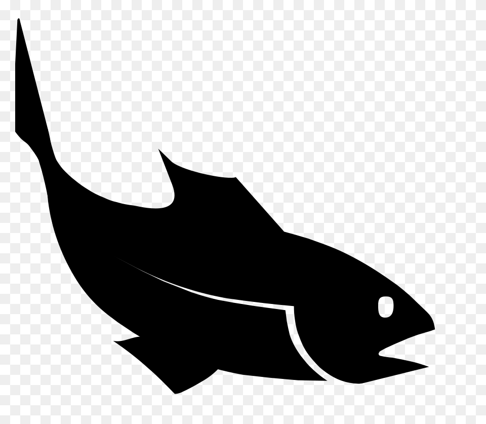 Tropical Fish Clipart, Gray Free Transparent Png