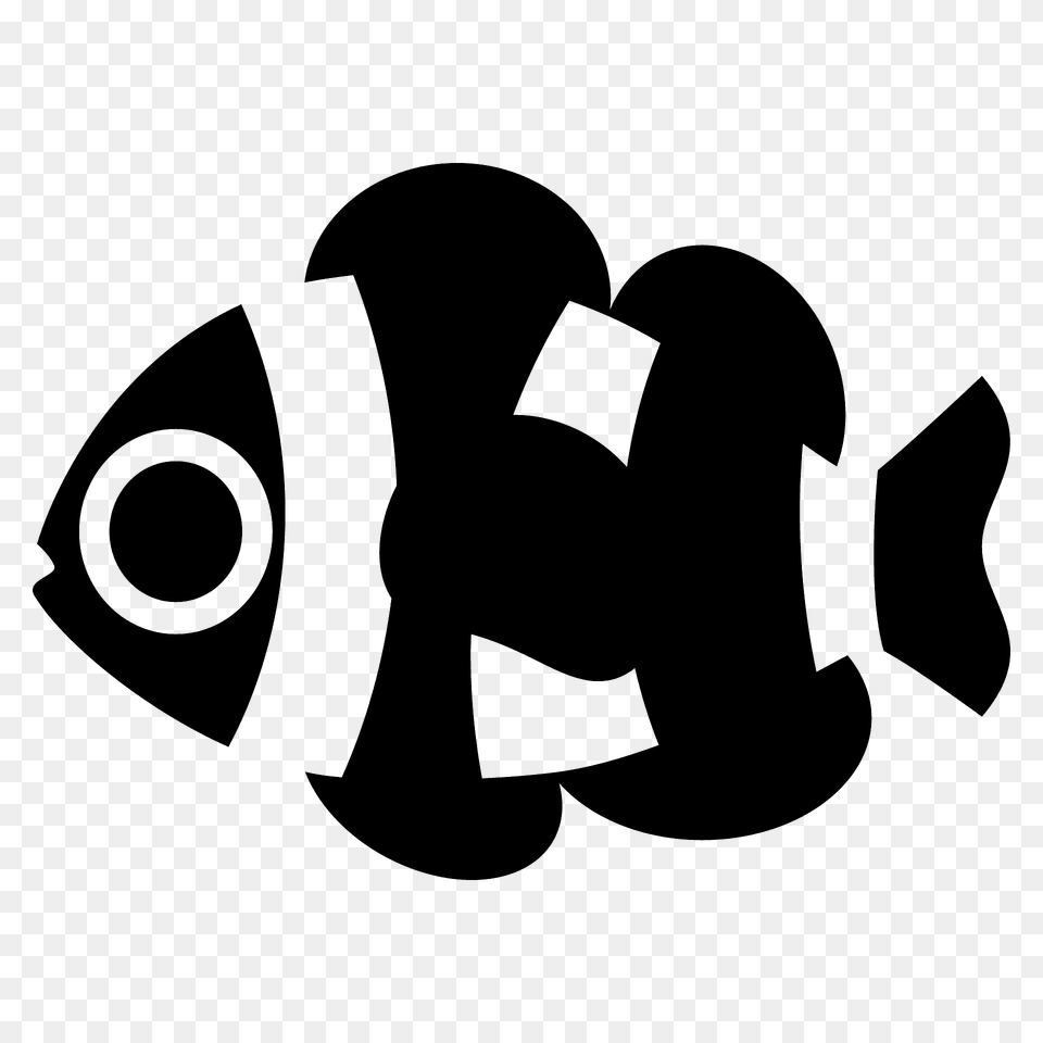 Tropical Fish Emoji Clipart, Recycling Symbol, Symbol, Stencil, Animal Free Transparent Png