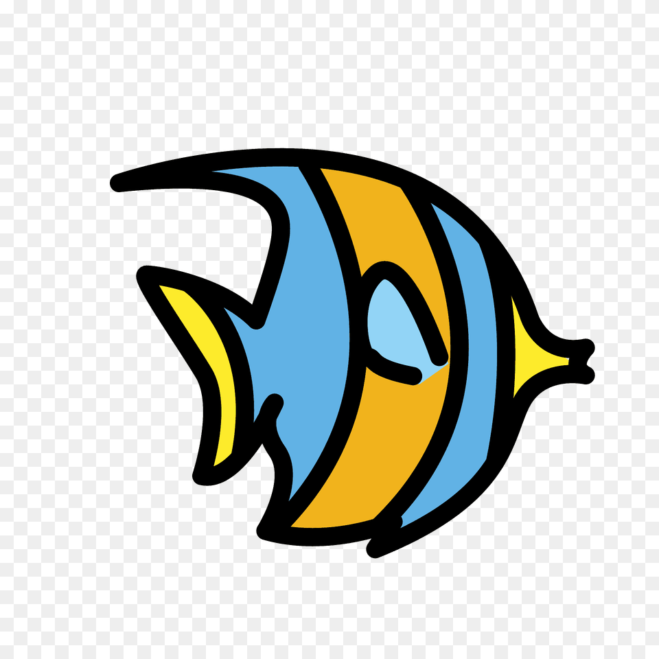 Tropical Fish Emoji Clipart, Logo, Angelfish, Animal, Sea Life Png Image