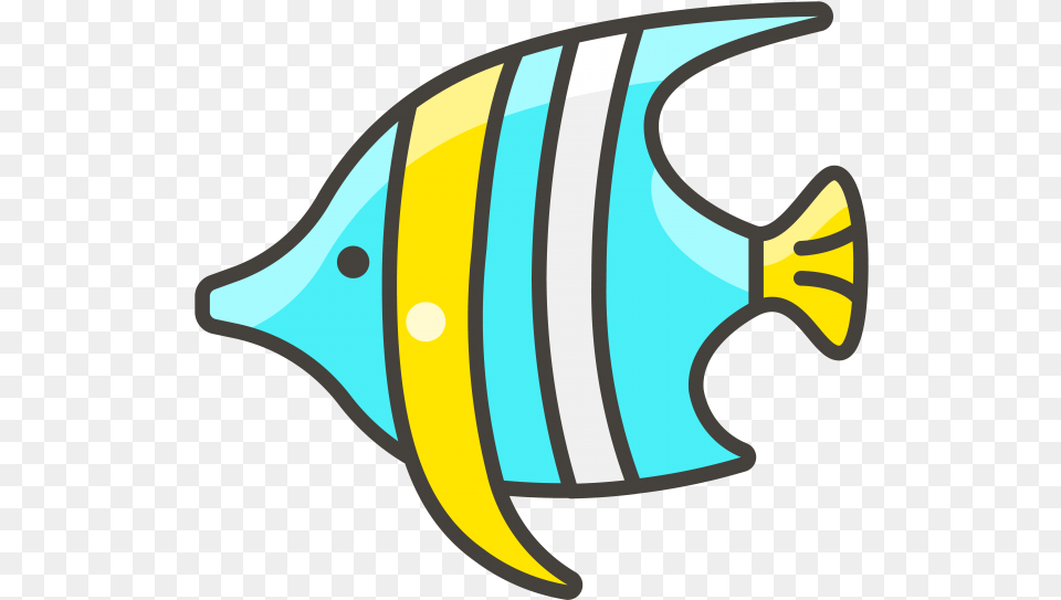 Tropical Fish Emoji Icon Cute Tropical Fish Cartoon, Angelfish, Animal, Sea Life, Shark Png Image
