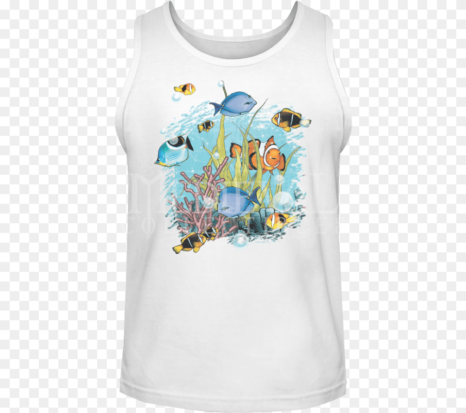 Tropical Fish Tank Top, Clothing, T-shirt, Animal, Sea Life Png