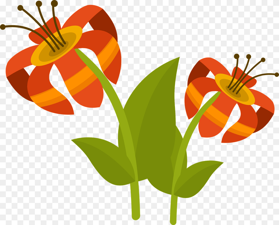 Tropical Flower Clipart, Anther, Art, Graphics, Plant Free Png