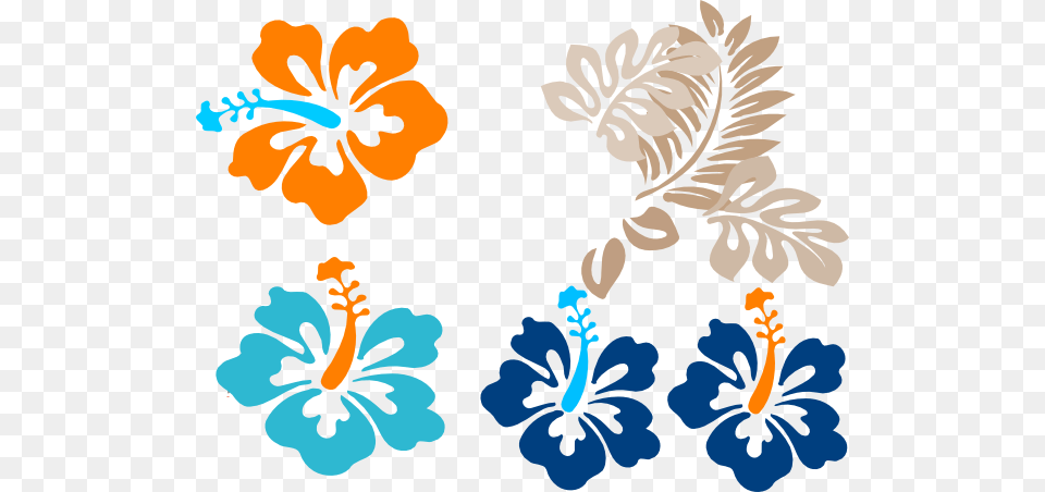Tropical Flowers Clip Art, Flower, Hibiscus, Plant, Baby Png Image