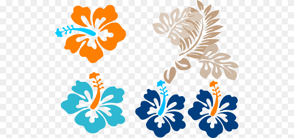 Tropical Flowers Clip Arts, Flower, Hibiscus, Plant, Baby Png