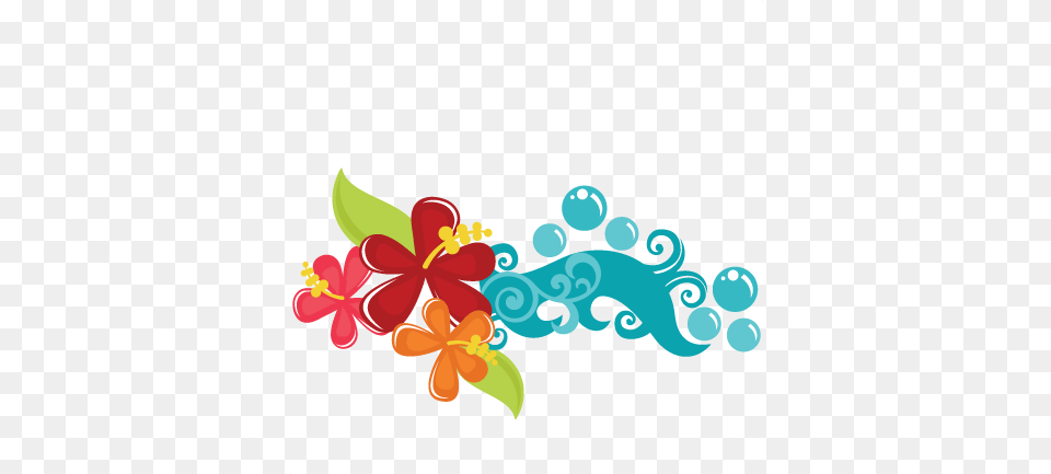 Tropical Flowers Svg Cut Files Beach Flower Beach, Art, Floral Design, Graphics, Pattern Png Image